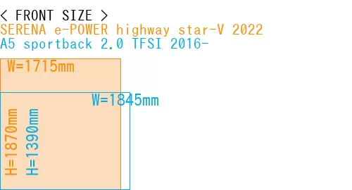 #SERENA e-POWER highway star-V 2022 + A5 sportback 2.0 TFSI 2016-